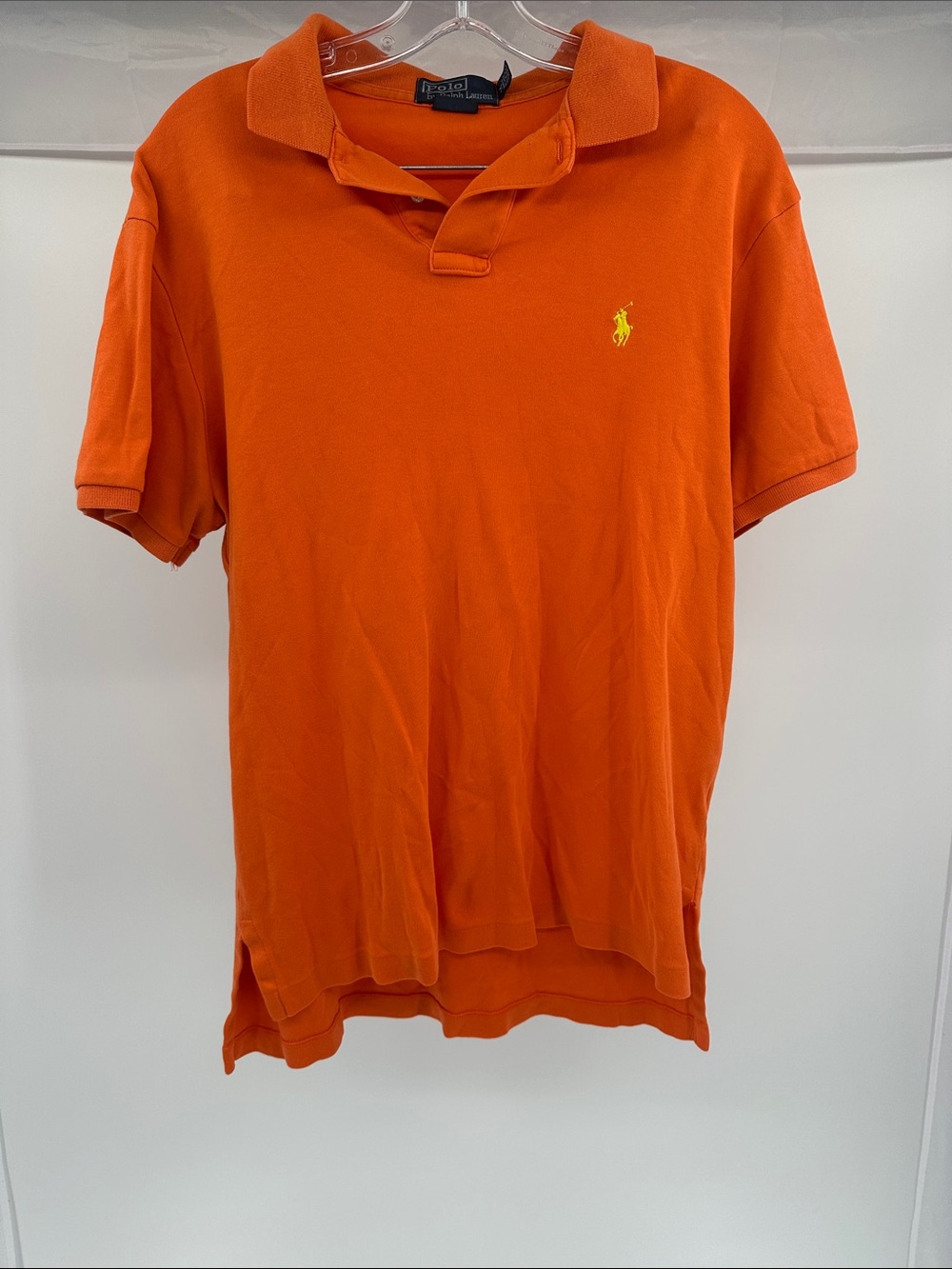 Polo by Ralph Lauren Orange Short-Sleeve Polo with Yellow Pony